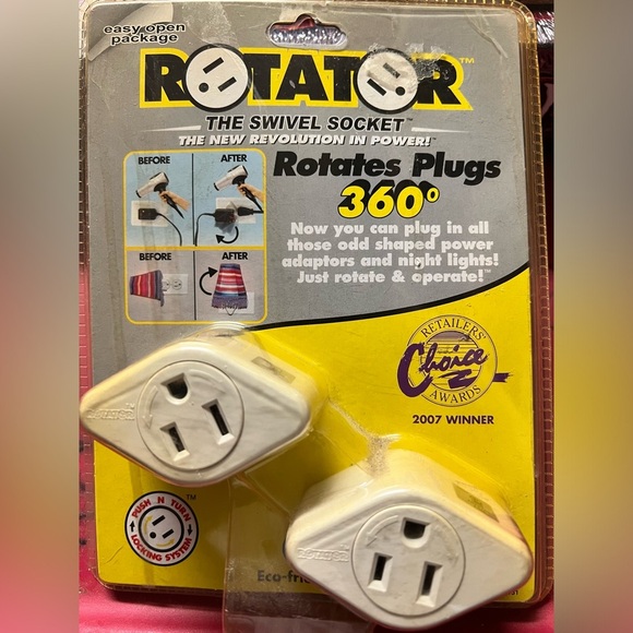 The Swivel Socket Rotator rotates plugs 360 degrees push and turn locking system - Picture 1 of 8
